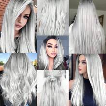 6 Piezas Extensiones De Cabello Con Clip De Colores Para Resaltar En Fiestas, 20 Pulgadas De Cabello Sintético Blanco Largo Y Recto Con Clip, Un Regalo De Halloween, Cosplay, Moda, Fiesta De Navidad Y Año Nuevo Para Mujeres, Niñas Y Niños (blanco)