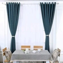 2pcs Magnetic Curtain Tiebacks, Window Tieback Holder Decorative Rope Fixer Classic Tie Design For Home Office - Grey - View 5