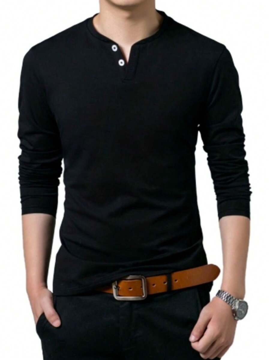 Men T-Shirts - 黑色 - 查看 1