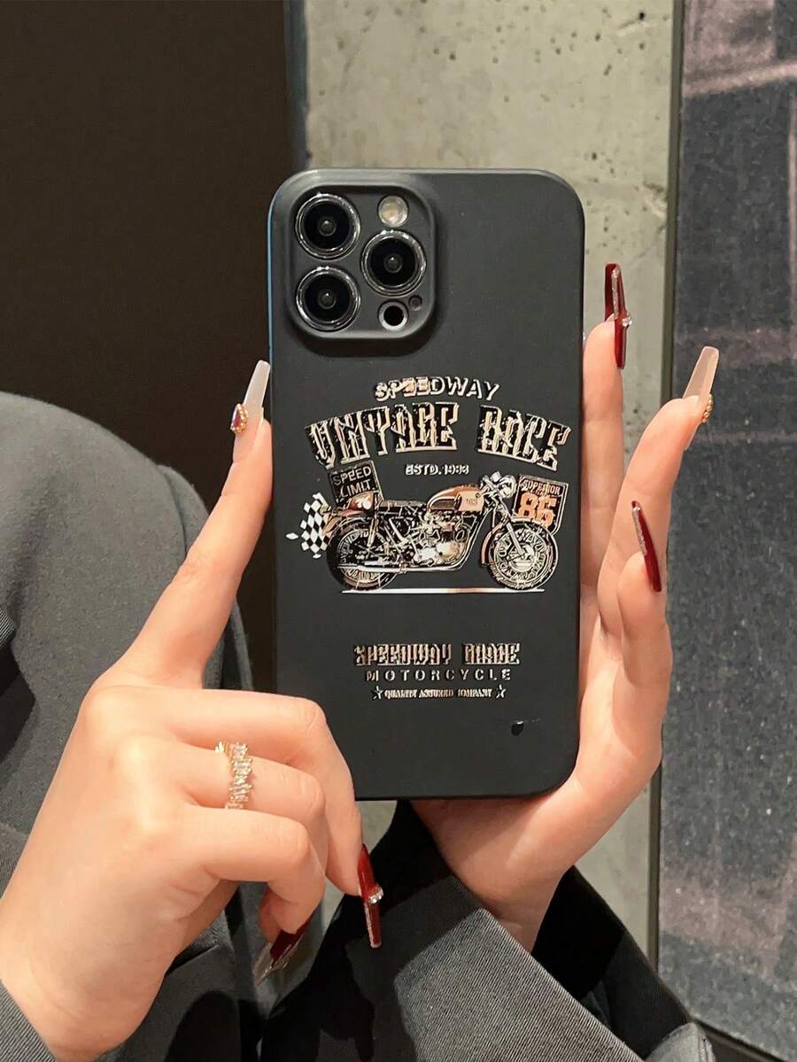 Motorcycle Texture Anti-Drop Phone Case Compatible With IPhone - Multicolor - View 1