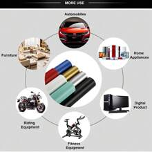 1 Roll Of Matte Finish Film - Black - Black - View 8