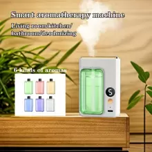 1入智能自動香薰機,房間裝飾,臥室持久芬芳,浴室香薰除臭牆掛香水吊墜