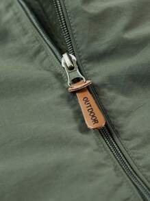 Men's Waterproof Hooded Sports Jacket Windbreaker, Suitable For Outdoor Camping Or Sports With Elasticity Gym Clothes Men