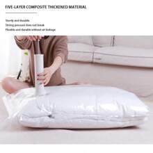 Vacuum Storage Bags 8 Jumbo, Space Saver Bags With Travel Hand Pump, Compression Airtight Sealer Bags For Clothes, Bedding, Pillows, Comforters, Blankets
