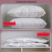 Vacuum Storage Bags 8 Jumbo, Space Saver Bags With Travel Hand Pump, Compression Airtight Sealer Bags For Clothes, Bedding, Pillows, Comforters, Blankets