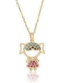 1 Miếng Xuyên biên giới Thiết kế mới Đầy màu sắc Hình minh họa Duy nhất Phong cách Dây chuyền , Thích hợp Đối với Mặc hàng ngày , Sự lựa chọn Đối với Cặp đôi Qủa tặng , Mùa thu Mùa Đông Áo len Chuỗi Phụ kiện , Cả hai Đối với Con trai Và Cô gái - Nhiều màu - Xem 6