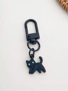 4 Bộ móc khóa hình mèo dễ thương dành cho nữ với bộ móc khóa màu kẹo đầy màu sắc có giắc cắm tai nghe và vòng chìa khóa xe hơi, móc khóa phù hợp với trang phục hàng ngày - Nhiều màu - Xem 5