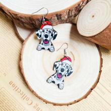 Christmas Spotted Small Dog - Black and White - View 4