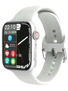 Eytlptoc 2024 年新款智能手表，触摸屏，男女通用时尚运动款，接听/拨打电话，多拨盘开关，日历闹钟，跑步，徒步旅行，各种运动，睡眠，相机，适用于 Android/IOS 手机 - 銀色 - 查看 13