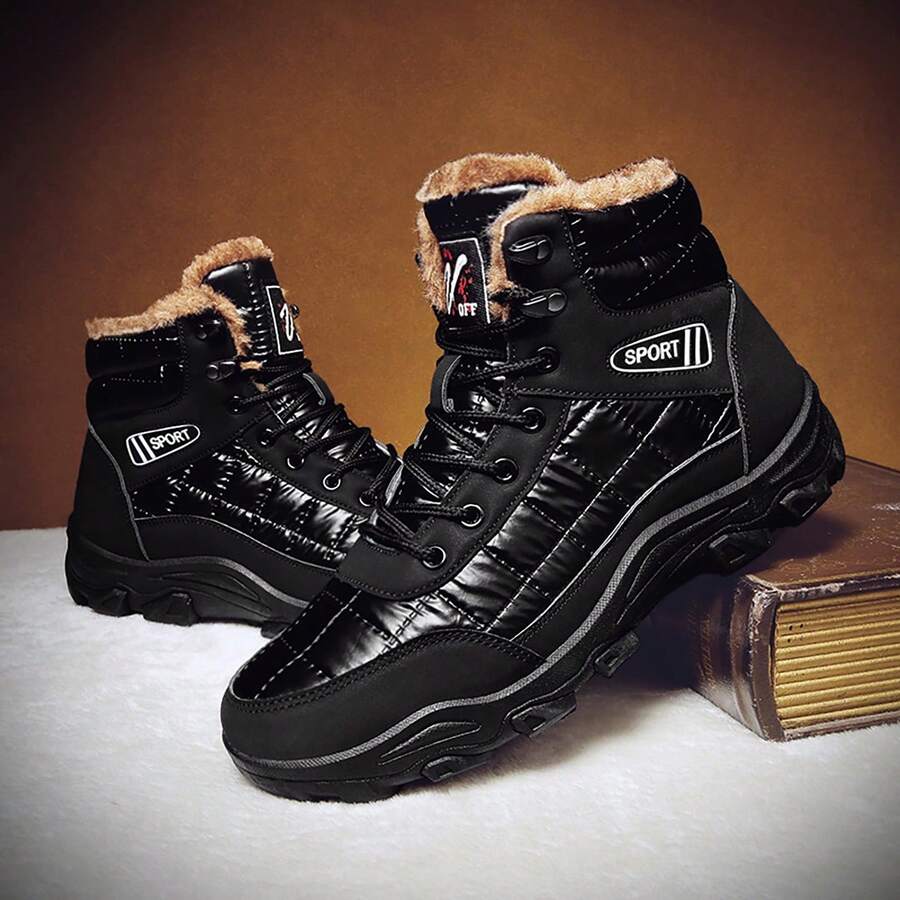男士户外鞋，冬季雪地靴，登山靴，保暖厨房防水男式工作鞋