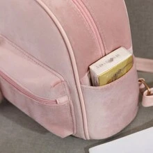 1 件可愛時尚迷你幼兒/幼兒背包,搭配多功能蝴蝶結,適合小女孩作為旅行單肩包攜帶 - 紅色 - 查看 5