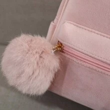 1 件可愛時尚迷你幼兒/幼兒背包,搭配多功能蝴蝶結,適合小女孩作為旅行單肩包攜帶 - 紅色 - 查看 2