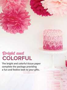 100入組(5種不同顏色)聖誕節主題禮品包裝紙,適用於鮮花、生日、聖誕節、嘉年華、diy手工藝等