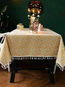 麋鹿和雪花的聖誕花圈,金色 - 金色 - 查看 1