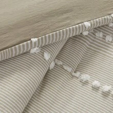 3pc Anslee Yarn Dyed Comforter Set - Taupe - View 5