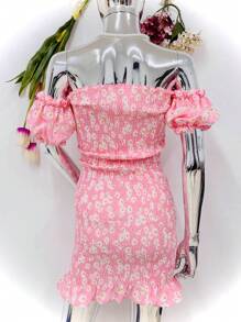 Women Dresses - 粉色 - 查看 3