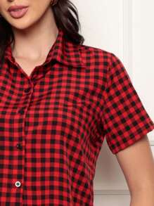 Women Blouses - Đỏ - Xem 3