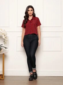 Women Blouses - Đỏ - Xem 4
