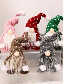 1 件灰色圣诞森林人娃娃装饰，按您喜欢的方式定制，增添圣诞气氛，适合各种圣诞场景最佳礼物 - 淺灰色 - 查看 7