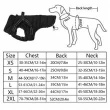 Dog Coat With Harness Winter Dog Coat Fleece Dog Jacket Waterproof  Adjustable Reflective Dog Clothes  With Zipper For Small Medium Large Dog - Black - View 4
