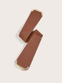 Party 1pc Women's Dragon Pattern Elastic Waist Belt, Suitable For Daily Wear Halloween Summer, School Fall, Autumn, Halloween - Brown - View 4