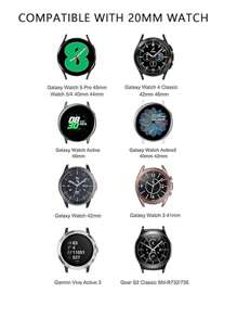 1pc Soft Comfortable Leather Watch Band In Black, White, Brown With Rose Gold Square Clasp, Compatible With Galaxy Watch7/6/5/Pro/4/Active/2 40mm/45mm/46mm/42mm, Watch GT2/Pro/3/4, For Men And Women, 20mm/22mm Replaceable Strap, Easy Installation