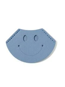 微笑的書籤,藍色便攜式皮質扇形閱讀標記 - 藍色 - 查看 8