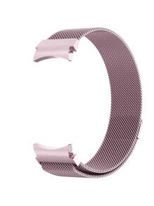 2 in 1 Uhrenarmband + Uhrengehäuse Kombinations-Set kompatibel mit Samsung Galaxy Watch 4 5 6 7 40/44 mm Uhrenarmband Gehäuse, Lässig Business Milanaise-Stil Edelstahl geflochtene Schleife magnetisches Uhrenarmband und glänzender diamantbesetzter kratzfester und stoßfester PC und gehärteter Glas Displayschutz integriertes Uhrengehäuse kompatibel mit Samsung Galaxy Watch 40/44 mm Uhrenarmband Gehäuse, modisch und leicht zu tragen für Frauen