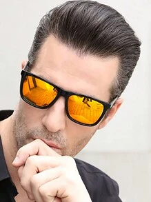 ILOOK ILOOK Óculos de Sol Masculino Quadrado Clássico