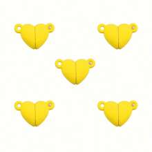 5 Men răng Hình trái tim Móc cài nam châm & 1 đôi Cặp đôi Vòng tay Với Từ tính Vật rủ xuống Phụ kiện trang sức DIY - 5 cặp - Xem 6