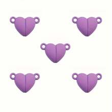 5 Men răng Hình trái tim Móc cài nam châm & 1 đôi Cặp đôi Vòng tay Với Từ tính Vật rủ xuống Phụ kiện trang sức DIY - 5 cặp - Xem 7