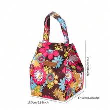 1入組鋁箔加厚午餐袋，帶雙袋口，防水隔熱袋，便當包學校組織袋老師收納袋教室袋教室組織袋