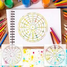 12pcs White Plastic Mandala Dotting Stencils Set In Multiple Sizes - White - View 4