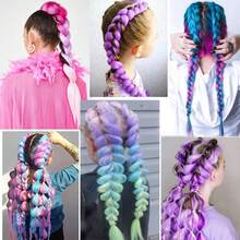 1 件時尚漸層巨型編織帶單纖維,適合編織、拳擊風格、非洲風格、嘻哈風格、日常穿著、街頭、舞蹈、表演、比賽、海灘、攝影等。 - 彩色 - 查看 3
