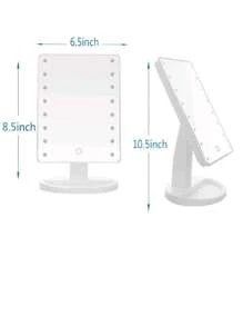 Espejo de maquillaje con luz led - Blanco - Ver 3