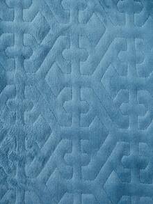 Double Bedspread Quilt With Brief, Straight Edge 2.00x2.30 - Cadet Blue - View 4