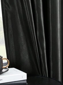 1 Miếng Dán Túi Rèm Đối với Nhà  Đồ trang trí , Trắng mỏng Rèm Và Polyester Rèm Đối với Phòng khách , Phòng ngủ , Và Ban công - màu đen - Xem 6