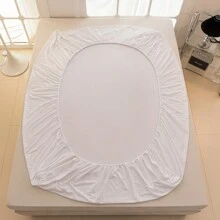 3件纯色柔软亲肤牛奶绒床单枕套套装（1床单2枕套）简约时尚温暖舒适裸睡无忧即暖法兰绒布艺床品套装母婴A级如牛奶般亲肤10个尺码马卡龙色 - 乳白色 - 查看 9