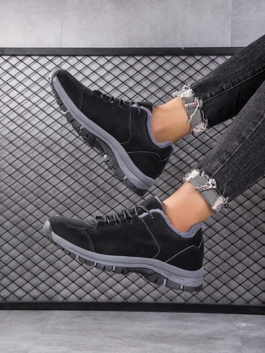 2023 New Arrival Winter Snow Boots With Non-Slip Thick Sole& Closure&Warm-Keeping& - Black - View 1