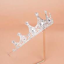 1 Miếng Cô dâu Vương miện Pha lê Vương miện , Creative Và Sáng bóng Dây buộc tóc Cho đám cưới , Sinh nhật , Buổi tiệc , Hiệu suất , Và Khác Đặc biệt Dịp , NỮ - Bạc - Xem 5