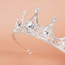 1 Miếng Cô dâu Vương miện Pha lê Vương miện , Creative Và Sáng bóng Dây buộc tóc Cho đám cưới , Sinh nhật , Buổi tiệc , Hiệu suất , Và Khác Đặc biệt Dịp , NỮ - Bạc - Xem 2