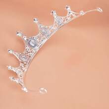 1 Miếng Cô dâu Vương miện Pha lê Vương miện , Creative Và Sáng bóng Dây buộc tóc Cho đám cưới , Sinh nhật , Buổi tiệc , Hiệu suất , Và Khác Đặc biệt Dịp , NỮ - Bạc - Xem 6