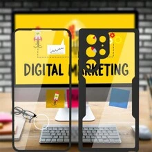 Hadaasi 1pc Black 360-Degree Full Coverage Dual-Layer TPU+PC Acrylic Shockproof Silicone Protective Case Compatible With Samsung Galaxy S26 Ultra/S26 Plus/S26/M36/S25 FE And Apple 17 Pro/17 Pro Max/17 Air/17, OPPO Reno14 Pro, Honor 400/400 Pro/400 Lite, OPPO Reno14 F, Infinix Hot 60 Pro/Hot 60 Pro+, Redmi 15C, Note14 Pro+ - Black - View 9