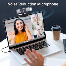 Webcam Gusgu G940 Full Hd 1080p Con Sensor, Micrófono Y Obturador De Privacidad, Webcam Usb Plug And Play Para Escritorio, Pc, Portátil, Conferencia De Video De Transmisión - Gris Oscuro - Ver 5