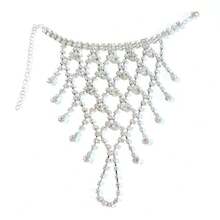 New Arrival Cross-border Product - Fashionable Tassel & Rhinestone Decor Bracelet, Creative Shiny Hand Chain, Western Style Accessory - Gold - View 6