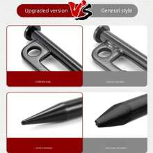 1pc 40cm Black Heavy Duty Tent Peg For Outdoor Camping Canopy Beach Shelter Ground Anchor - Black - View 8