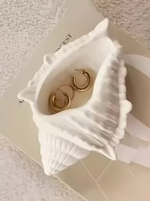 DIY Seashell Shaped Decoration Molds For Candle Making, Succulent Planter, Epoxy Resin, Silicone Molds - White - View 8