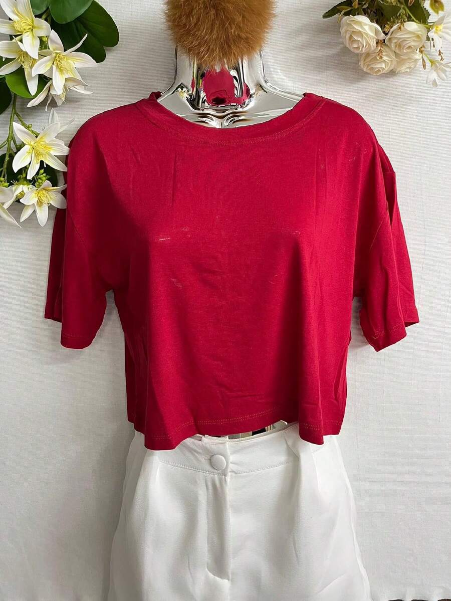 Women T-Shirts - 紅色 - 查看 1