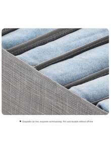 灰色7格收納盒,耐用無紡布衣物整理盒,可水洗,節省空間,適用於儲存衣櫃裡的褲子、衣服、內衣等物品