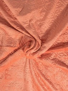 Double Bedspread Quilt With Brief, Straight Edge 2.00x2.30 - Coral Orange - View 5